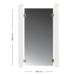 Hortus 50 cm till Glasstaket Rökfärgat