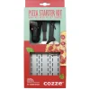 Nyheter*Cozze 3 Delar Med Pizzaspade, Termometer & Pizzaskärare