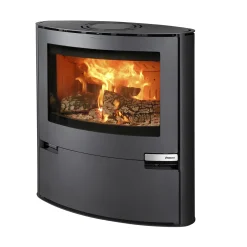 Kamin|Vatten & Värme Fritidsboende*Aduro 15 Svart Fristående 6,5kW