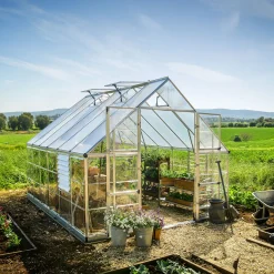 Canopia by Palram Balance, Aluminiumram med UV-Skyddad Polykarbonat & Ventilationsfönster, 10,8 m²