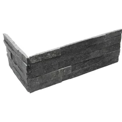 Väggsten|Väggsten*ArtStone Black Glossy Mountain Hörn