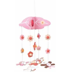 Sängkläder För Barn*Magni Blommor & Bin Rosa