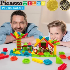 Leksaker|Leksaker*Picasso Tiles Bristle Blocks 100 Bitar Safari
