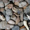 Dekorsten|Berg- & Grusmaterial*Magrab Krossprodukter Brunmelerad Sjösten 32-64 mm, 1000 kg Säck
