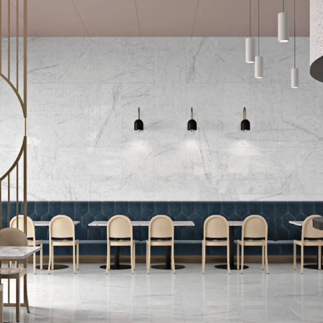 Granitkeramik|Marmor*Lhådös Carrara Marmor Blank 60x60 cm