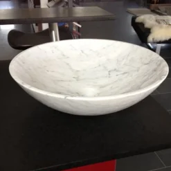 Italian Marble Carrara Polerad Rund