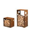 Vedförvaring*GrillSymbol Cortenstål Woodstock 2-pack