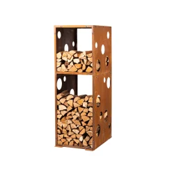 Vedförvaring*GrillSymbol Cortenstål Woodstock XL