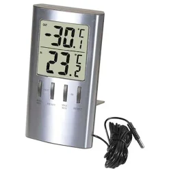 Apparater För Hemmet|Regn & Temperatur*Termometerfabriken Viking Digital 183 Inne/Ute