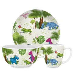 Barnservis*Paperproducts Design Dinos 3 Delar