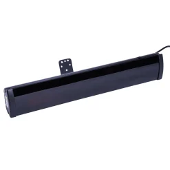 HEAT1 Eco Pro-Line Svart 2000W Glasfront