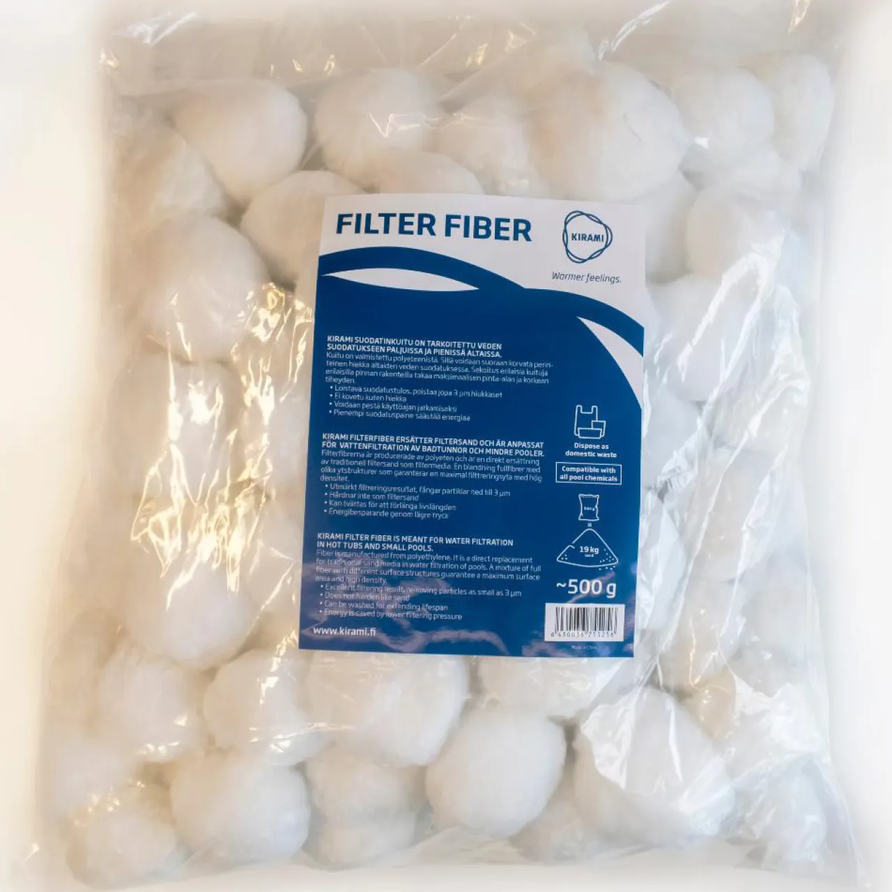 Badtunna|Pooler & Utomhusbad*Kirami Filtermedia för Pooler & Utebad 500g