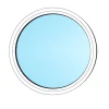 Outline Fri Form Fast Karm Cirkel 3-glas Aluminium
