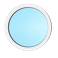Outline Fri Form Fast Karm Cirkel 3-glas Aluminium
