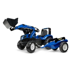 Barn Falk Frontlastare med vagn New Holland