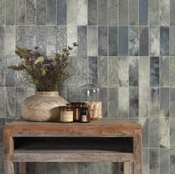 Våtrumsvägg|Kakel*Tenfors FS Raku Blue 20x40 cm