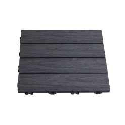 Balkonggolv*Hortus Komposit 30X30 cm Antracitgrå 4-Pack