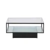 Bord*furniture/fashion Maglehem Svart Vardagsrumsbord i Glas/Stål 90x90cm