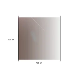 Räcken|Insynsskydd & Inhägnad*Hortus med Aluminiumskena Rökfärgat 100x100