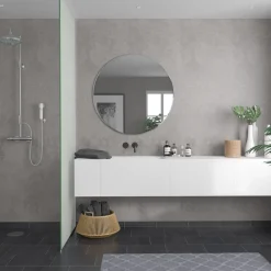 Våtrumsvägg|Skivmaterial & Byggskivor*Fibo Meton Grey 2442 S