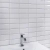 Våtrumsvägg|Kakel*Tenfors Metro Vit Blank 7,5x15 cm