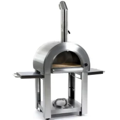 Pizzaugn*Metalcraft Milano Vedeldad i Rostfritt Stål med Sidobord