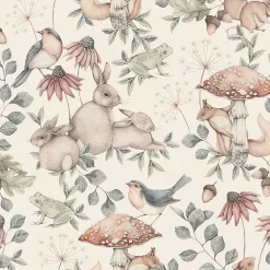 Inredning Barnrum*Boråstapeter Newbie Wallpaper Minou 7483