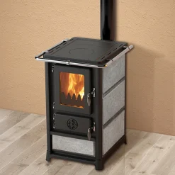 Energisnåla Vitvaror|Kamin*MBS Olymp Plus Täljstenskamin med Kokplatta