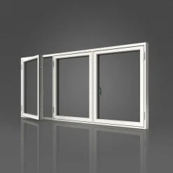 Sidohängt Fönster|Aluminiumbeklädda Träfönster*Elitfönster Original Aluminium 100 3-Luft