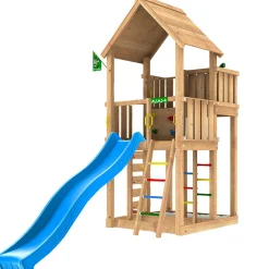 Kampanj Baby & Barn|Utomhuslek*Jungle Gym Palace 2.1 Blå Rutschkana