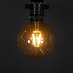 Lampor|Julbelysning*Gnosjö Konstsmide Partyslinga Startset E27 10st LED-lampor Amber Rökfärgade