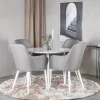 Bord|Matgrupp*Venture Home Plaza Runt Matbord Ø100 cm & 4 Comfort Stolar