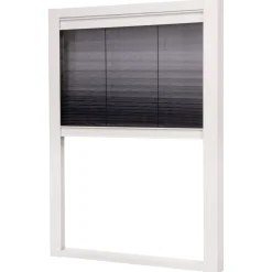 Lundbergs Plisserat Duo Fönster 1230X1600  mm Vit