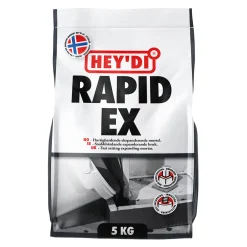 Spackel|Murning & Gjutning*Heydi Rapid Ex Grå 5 kg