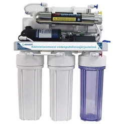 Adwasys RO280 4-Stegs Vattenreningssystem Med Omvänd Osmos och Boosterpump