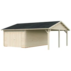 Hus & Fritidshus|Garagehus*Palmako Roger med Carport 36,5 m2 och Slagport