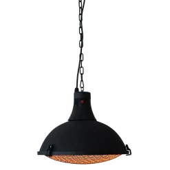 Termo Siena Terrassvärmare 2100 W, Svart, Hängande Design för Balkong & Uteplats