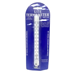 Apparater För Hemmet|Regn & Temperatur*Termometerfabriken Viking Silver