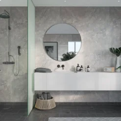 Våtrumsskiva*Fibo Silver Grey Marble 2279-M00S