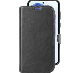 Champion Slim Wallet Galaxy A35 med Magnetlås och Trådlös Laddningsstöd Svart