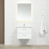 4AQUA Slim Vit 60 med Lådor och Spegel Luna LED
