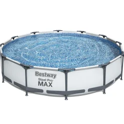 Bestway Steel Pro Max Ø3,66m 76cm Stålramspool Ovanmark med Filterpump