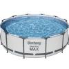 Bestway Steel Pro Max Ø3,66m 100cm Stålramspool Ovanmark med Filterpump