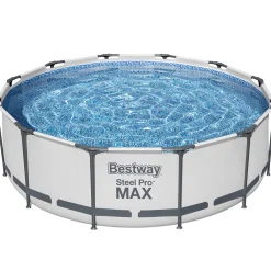 Bestway Steel Pro Max Ø3,66m 100cm Stålramspool Ovanmark med Filterpump