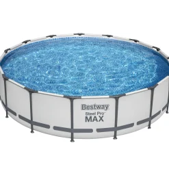 Bestway Steel Pro Max Ø4,57m Stålramspool Ovanmark med Filterpump