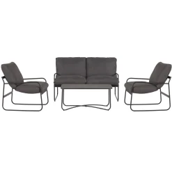 ENVY DESIGN Theodor Trädgårdsgrupp i Aluminium med Dynor