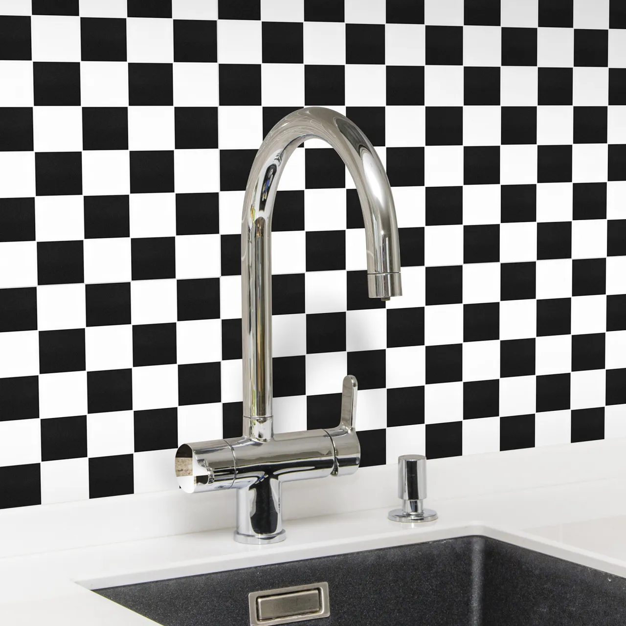 Arredo Titan Mix Svart/Vit Blank 5x5 cm