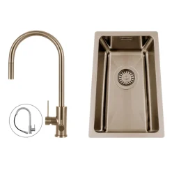 Paketerbjudande*Nordic Tech Titan 230 X med Köksblandare Scandtap Steel Accent D
