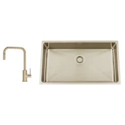 Nordic Tech Titan 730 X med Köksblandare Steel Accent Square D