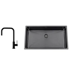 Nordic Tech Titan 730 X med Köksblandare Steel Accent Square Shadow
